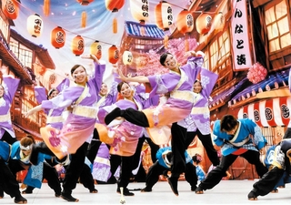 大賞に輝いた福田俊己さんの「猛暑の中笑顔はじけるお姉さん」（小野まつり実行委員会提供）