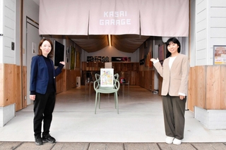 芸術の発表場所や特産品の直売所などとして貸し出すカサイガレージ＝加西市北条町北条