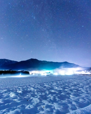 ｙａｍａｋａｚｕ１９６０さんの「霧の夜の星空」＝２月９日、多可町加美区