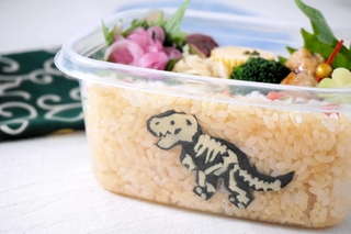 「恐竜の化石」の仕掛け弁当（提供）