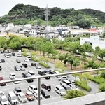 加西市が新たに駐車場を整備しようと考えている緑地遊歩道＝同市役所