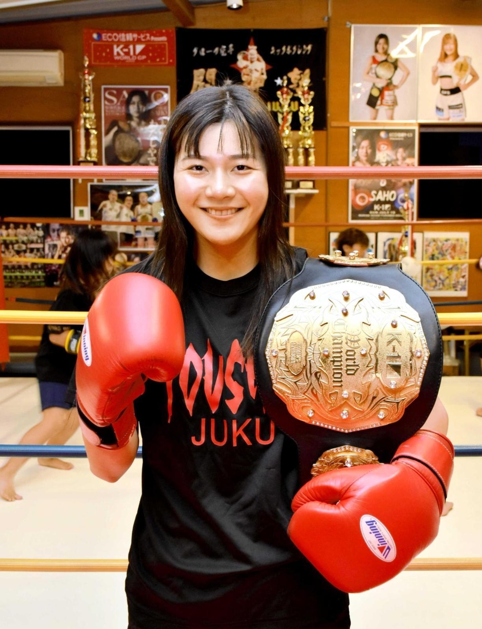 北はりま＞地元の応援背に攻め貫く K－1女子フライ級王者・SAHO選手(26