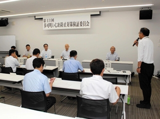 いじめ防止対策が報告された検証委員会＝多可町役場