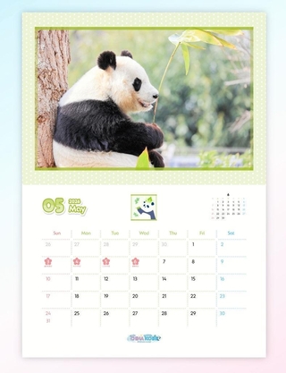 タンタンの壁かけカレンダー