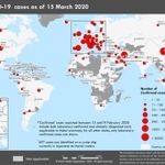 世界各国の新型コロナウイルス感染情報（ＷＨＯ神戸センターＨＰから）