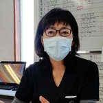 訪問看護の実情を語る北須磨訪問看護・リハビリセンターの藤田愛所長＝神戸市須磨区多井畑