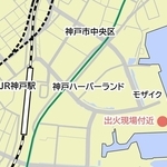 現場付近の地図