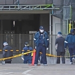 男性が刺殺され、倒れていたとみられる現場周辺＝２０２６年１月、姫路市岩端町