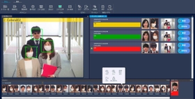 グローリーの顔認証システムの画面（同社提供）