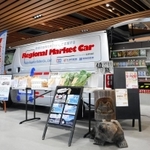 自動車販売店内で披露されたレンタル移動販売車＝西宮市城ヶ堀町、ネッツテラス夙川