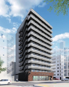 来年１月の開業が決定した「ザ　ロイヤルパーク　キャンバス　神戸三宮」の外観イメージ図（ロイヤルパークホテルズアンドリゾーツ提供）