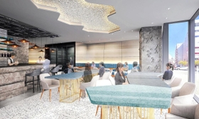 来年１月の開業が決定した「ザ　ロイヤルパーク　キャンバス　神戸三宮」のラウンジイメージ図（ロイヤルパークホテルズアンドリゾーツ提供）