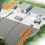 和歌山県に新設する小規模木質バイオマス発電所の完成イメージ（シン・エナジー提供）