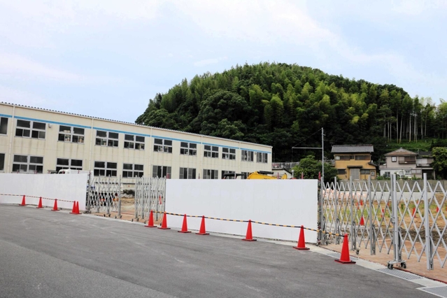 日東社の新工場建設予定地＝姫路市東山