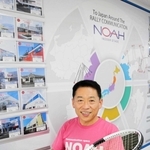 東京プロマーケット上場と直営スクールの開設加速を目指す大西雅之社長＝姫路市東山