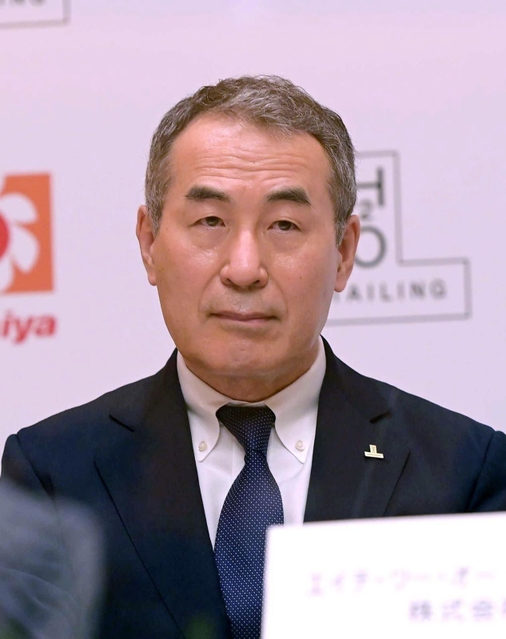 エイチ・ツー・オー・リテイリングの林克弘副社長＝大阪市北区