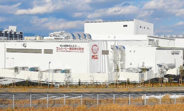 完成した「ポートアイランド工場」の外観（エム・シーシー食品提供）