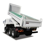 曲線的なデザインでグッドデザイン賞のベスト１００に輝いたダンプトラック（極東開発工業提供）