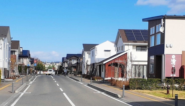 岩手県紫波町のＪＲ紫波中央駅前