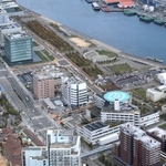 神戸熱供給が冷熱や温熱を供給しているＨＡＴ神戸＝２０１９年、神戸市中央区脇浜海岸通