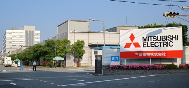 三菱電機の発祥の地・神戸製作所の西門＝神戸市兵庫区（撮影・秋山亮太）