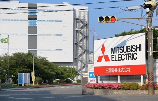 三菱電機の発祥の地・神戸製作所の西門＝神戸市兵庫区（撮影・秋山亮太）
