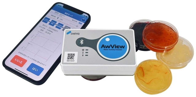 神栄テクノロジーが開発した水分活性測定器「ＡｗＶｉｅｗ」（同社提供）