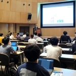 神戸大学で開かれた「企業ＳＤＧｓ講座」＝神戸市灘区六甲台町、同大学六甲台第２キャンパス