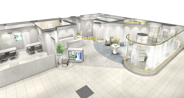 ブライダルサロンを改装し、老後まで相談に応じる窓口「トアライフサロン」のイメージ（大丸神戸店提供）