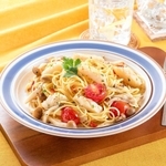 「だいたいイカ」を使ったパスタ（カネテツデリカフーズ提供）