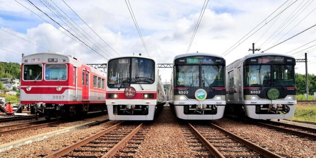 ２０１９年の神鉄トレインフェスティバルで公開された見津車庫（神戸電鉄提供）