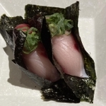 須磨ノリを使ったブリの海苔寿司