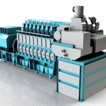 基本設計承認を取得した川崎重工業の船舶向け水素燃料エンジンのイメージ図（川重提供）