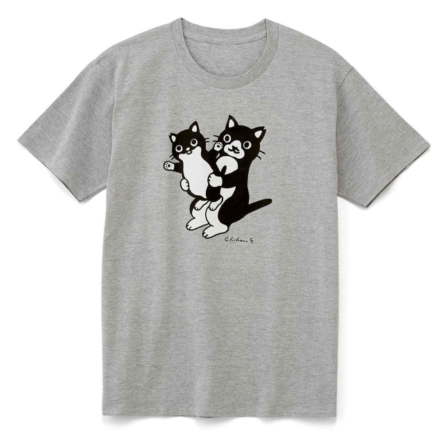 イラストレーター坂崎千春さんの絵柄入りＴシャツ（フェリシモ提供、（Ｃ）ｃｈｉｈａｒｕ　ＳＡＫＡＺＡＫＩ）