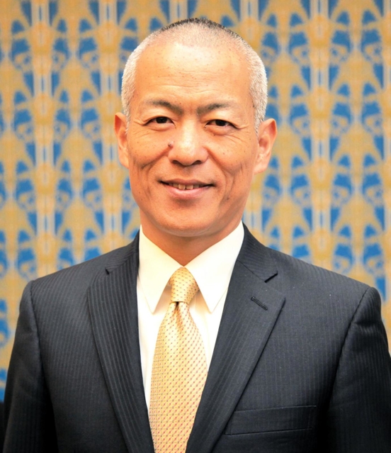 ゴーゴーカレーの創業者で、新たに日本製麻の社長に就いた宮森宏和氏＝神戸市中央区港島中町６