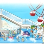 ７月７日からオープンする「水あそびひろば」のイメージ（（Ｃ）やなせたかし／フレーベル館・ＴＭＳ・ＮＴＶ）