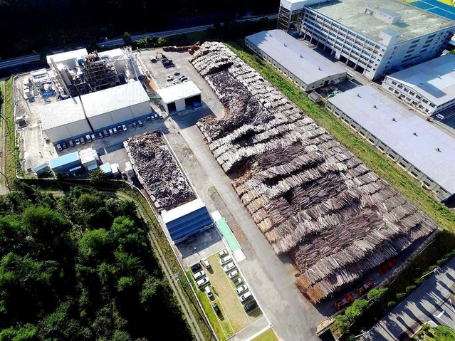 事業譲渡により再稼働される見通しとなった朝来バイオマス発電所＝朝来市生野町真弓（同市提供）