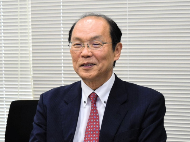 インタビューに応じる神戸大学キャピタルの山口正弘（やまぐち・まさひろ）社長＝神戸市灘区六甲台町