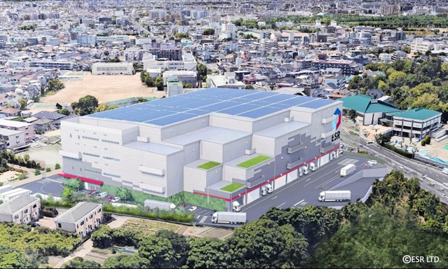 「ＥＳＲ伊丹ディストリビューションセンター」の完成予想図（ＥＳＲ提供）