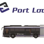 市民の投票で決まった連節バスのロゴ（神姫バス提供）