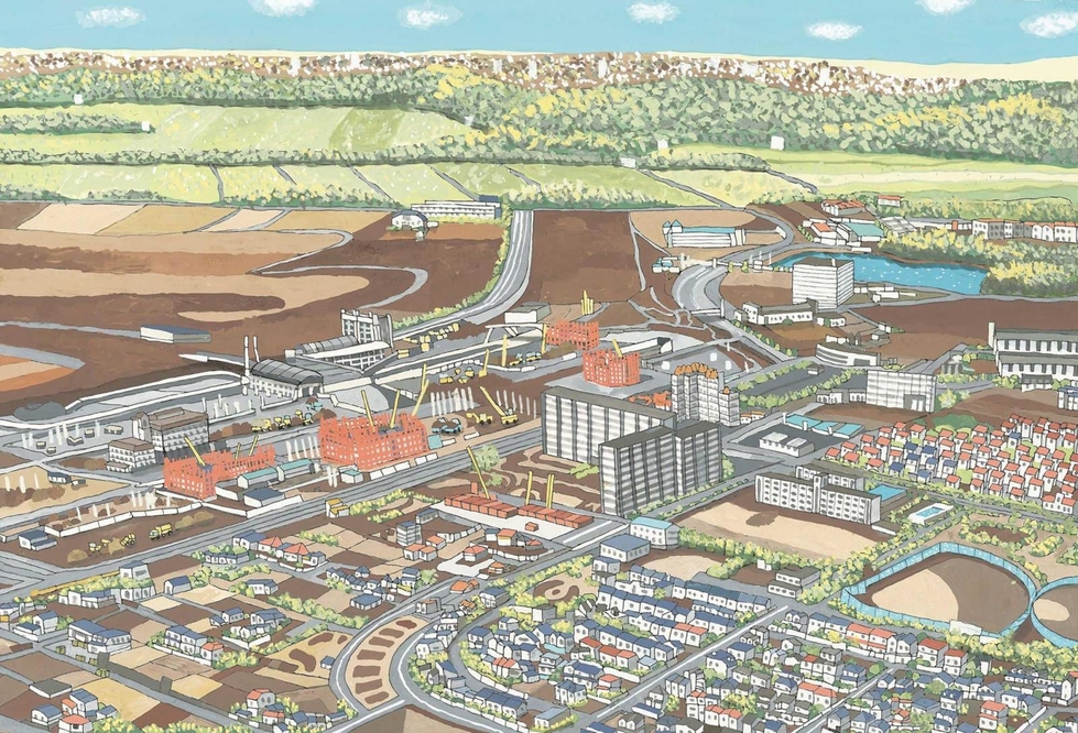 神戸市西区の発展をイラストに 区の広報紙で連載開始 神戸 神戸新聞next