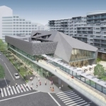 愛称が「なでしこ芸術文化センター」に決まったと神戸市が発表した市営地下鉄西神中央駅（西区）西側に整備する文化・芸術ホールと図書館の一体施設の完成イメージ図＝（神戸市提供）