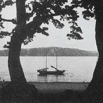 １９０７年ごろの舞子の浜の夕景（兵庫県立舞子公園百年史出典）
