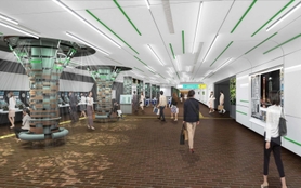 リニューアルする市営地下鉄新長田駅コンコースのイメージ（神戸市交通局提供）