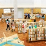 新垂水図書館内のイメージ（神戸市提供）