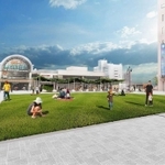 芝生が整備されるプレンティ広場のイメージ（神戸市提供）