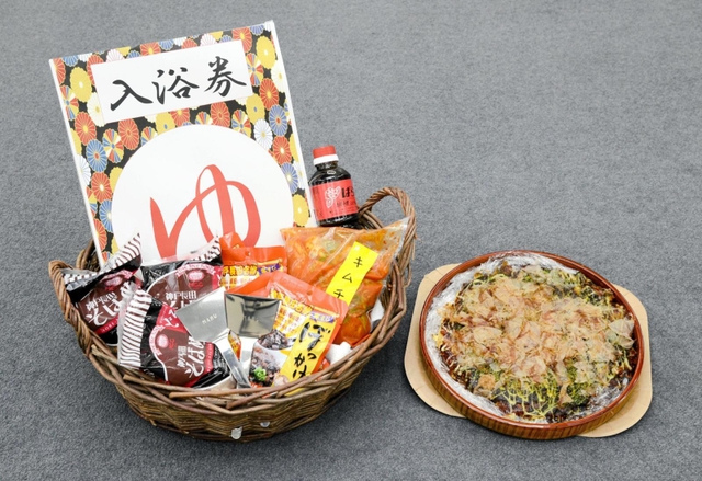 長田特産物セットとお好み焼き