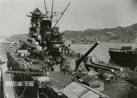 戦艦大和。大島輸送隊とすれ違った後、米軍の攻撃で沈没した。写真は１９４１年９月２０日、建造中の様子（大和ミュージアム提供）
