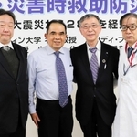 「救命救急・災害時救助防災対策を推進する会」のメンバー＝神戸市中央区港島中町８