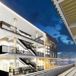 ＪＲ垂水駅南側に建設される商業施設の外観イメージ（ＪＲ西日本アーバン開発提供）